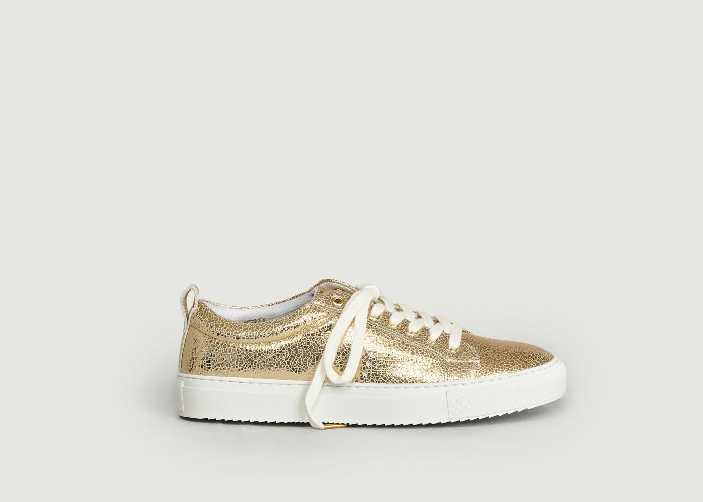 Sneakers En Cuir Craquelé Brigitte - M. Moustache