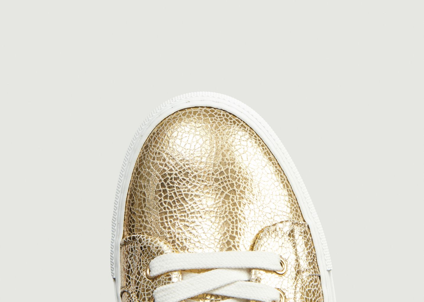 Sneakers En Cuir Craquelé Brigitte - M. Moustache