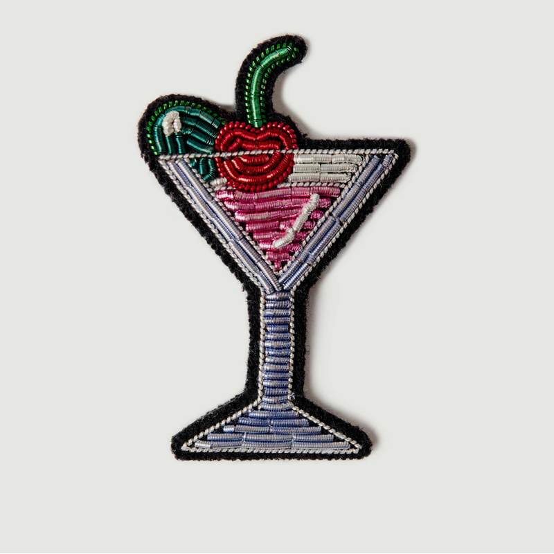 Cocktail Beaded Brooch - Macon & Lesquoy