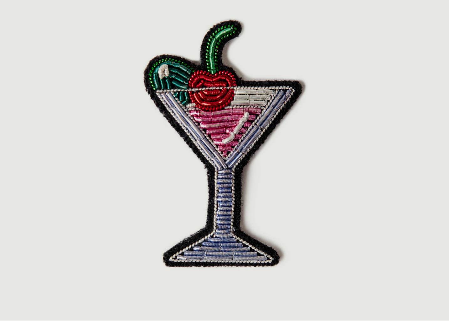 Cocktail Beaded Brooch - Macon & Lesquoy