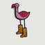 Flamingo Boot Beaded Brooch - Macon & Lesquoy