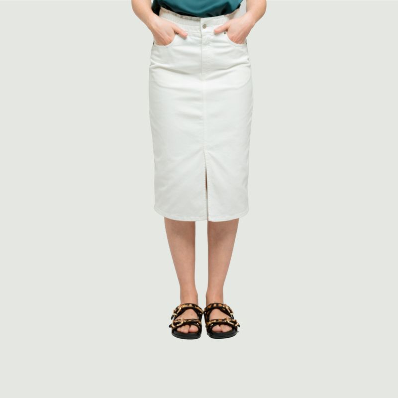 Midijean mid-length jean skirt summer 24 - Maevy