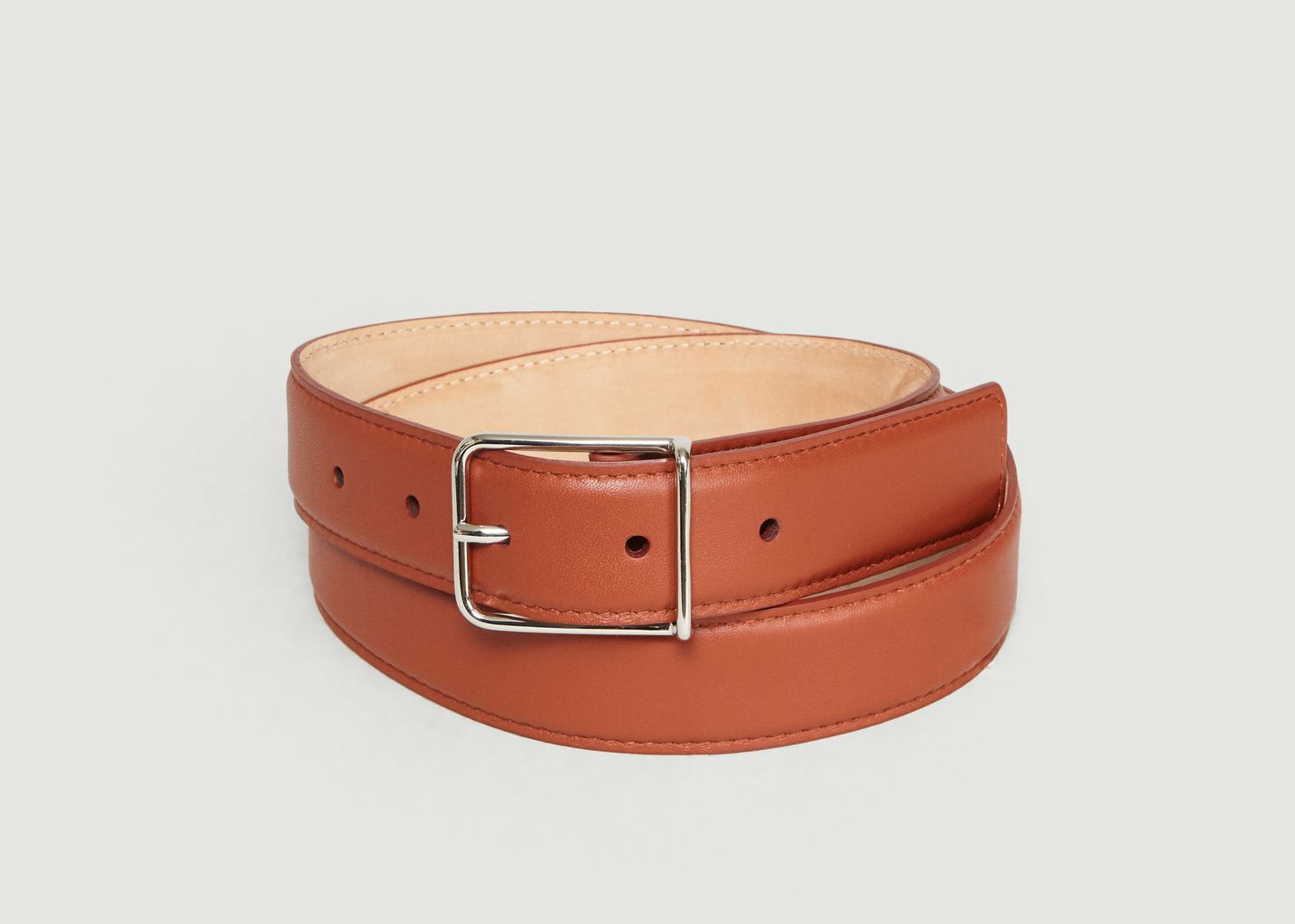 LADIES/WOMENS RED NAPPA LEATHER BELT