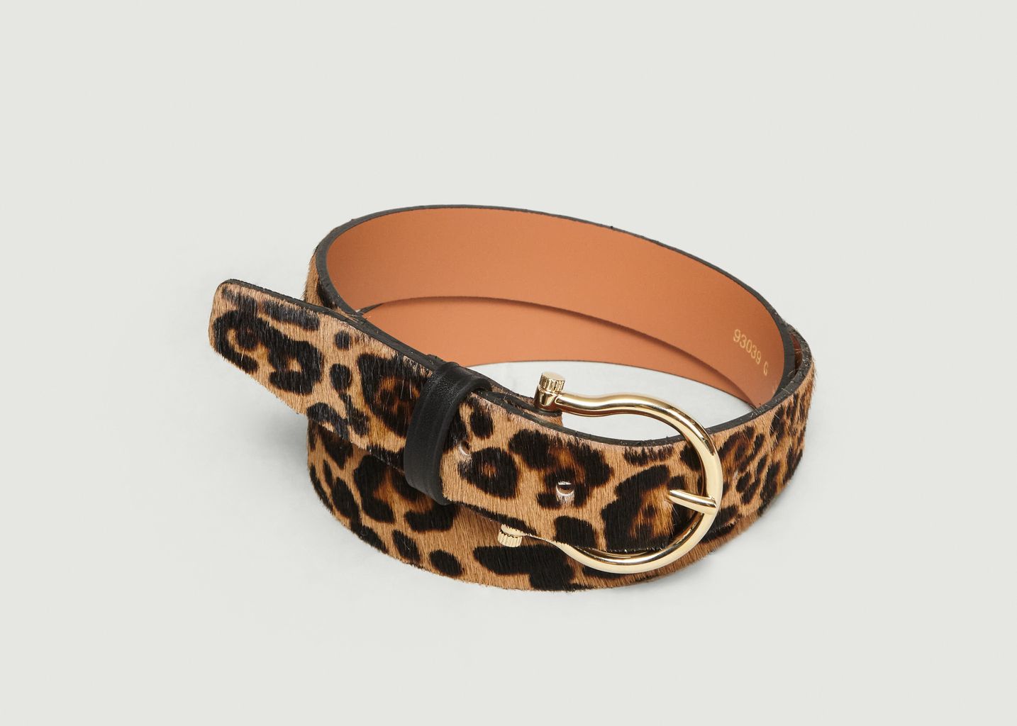 Leopard Printed Belt - Maison Boinet