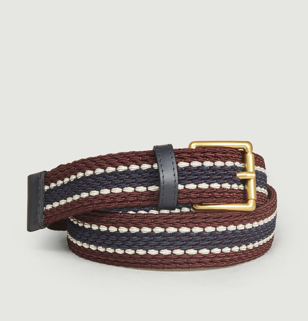 Ceinture Tressée Valentino Homme - Couleur Marine - Très Bel état - Neuf Sans Emballage