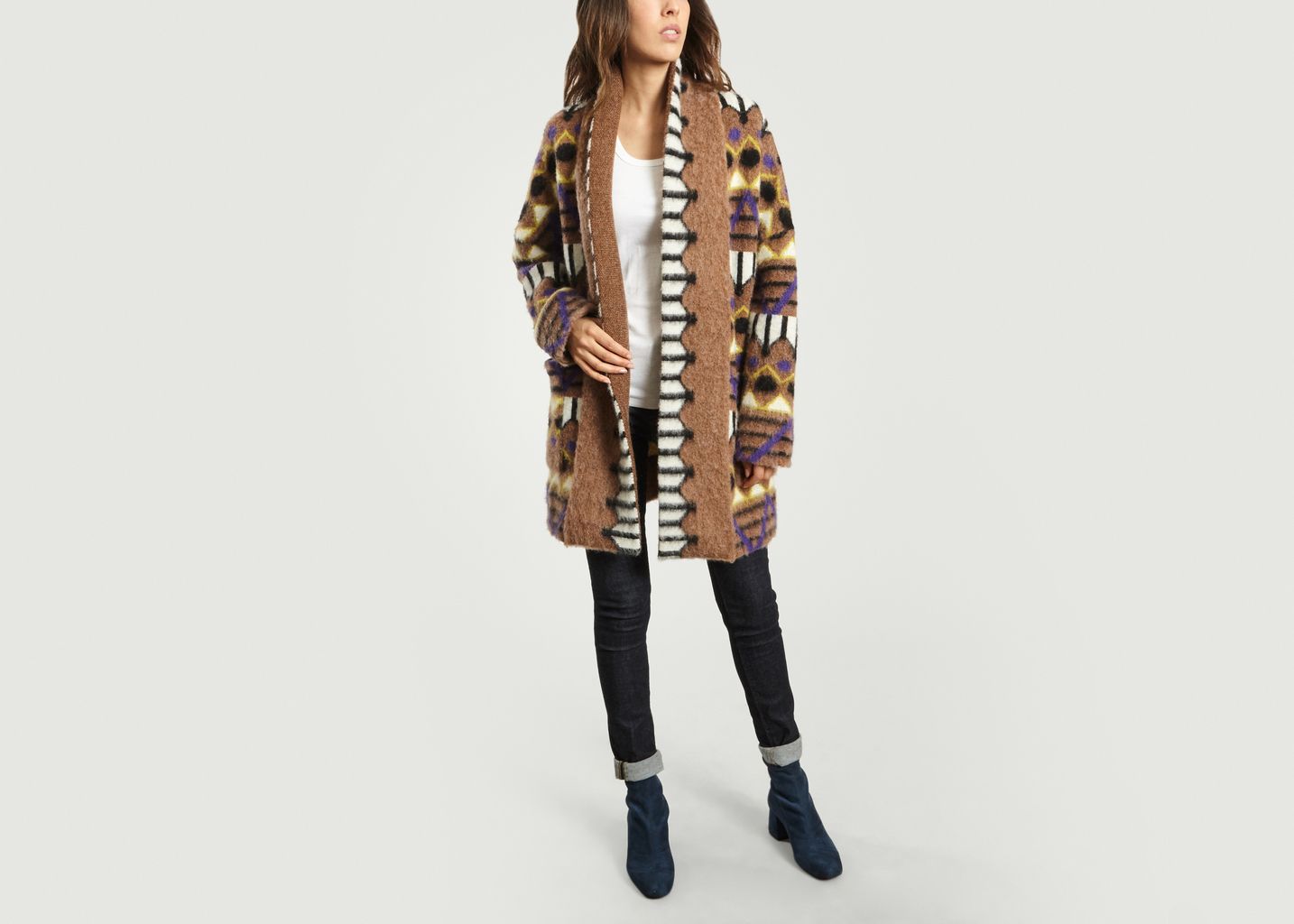 Manteau Jacquard Indien Terry - Maison Olga