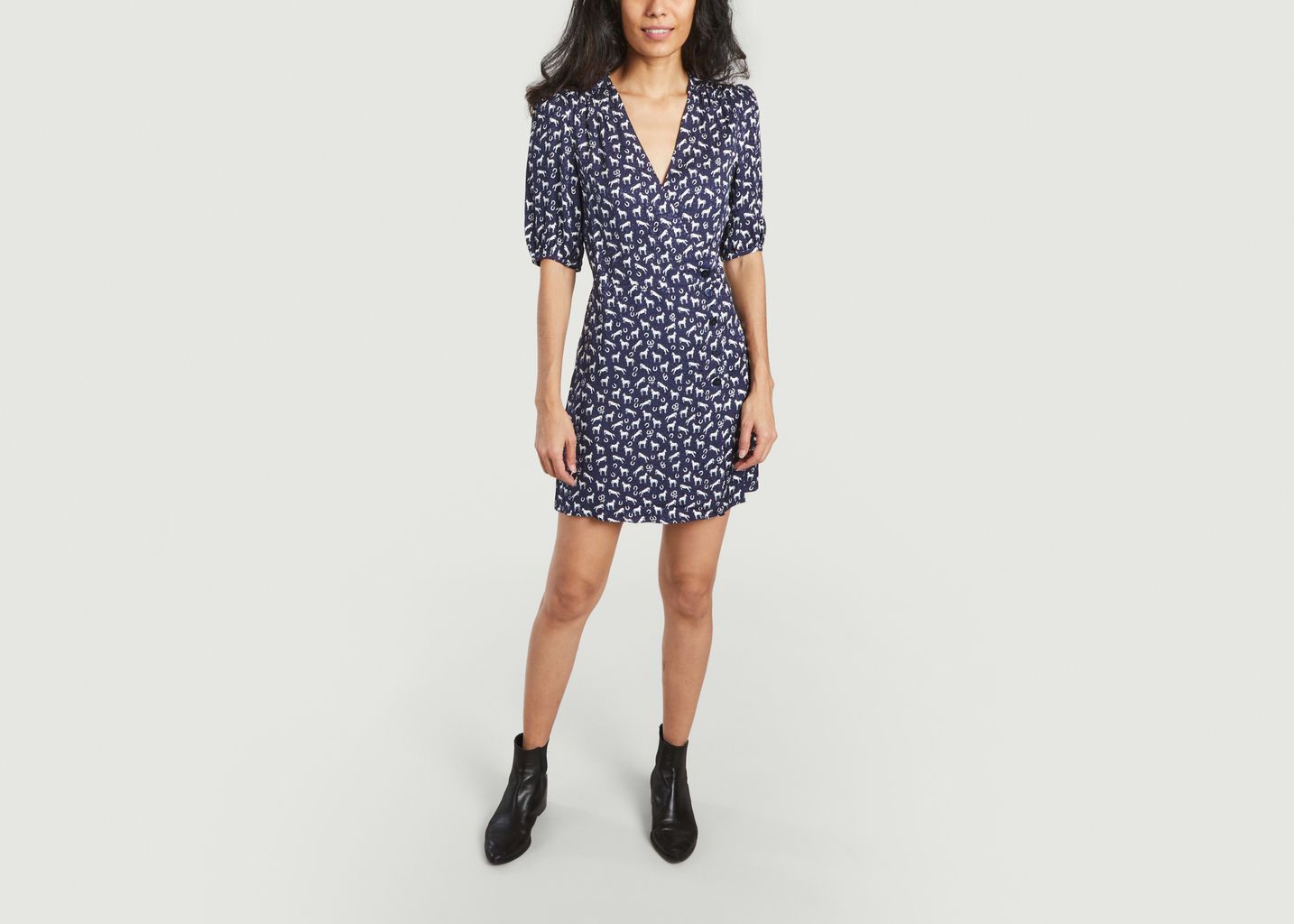Robe courte imprimé chevaux Rampa - Maje
