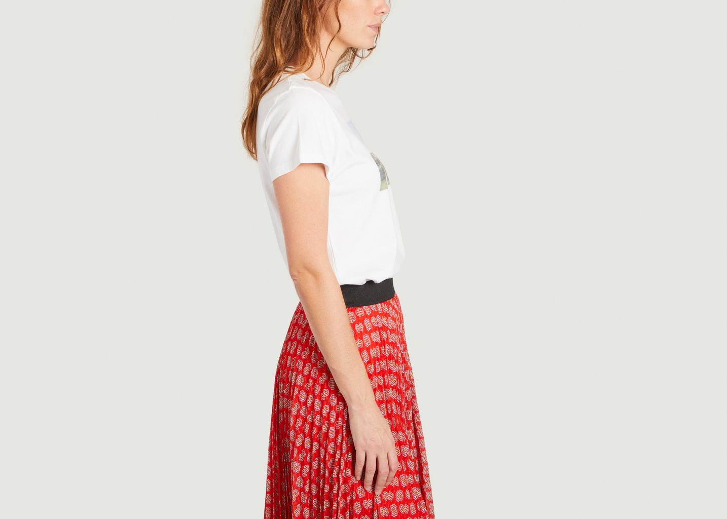 T-shirt imprimé en coton bio Tuileries - Maje