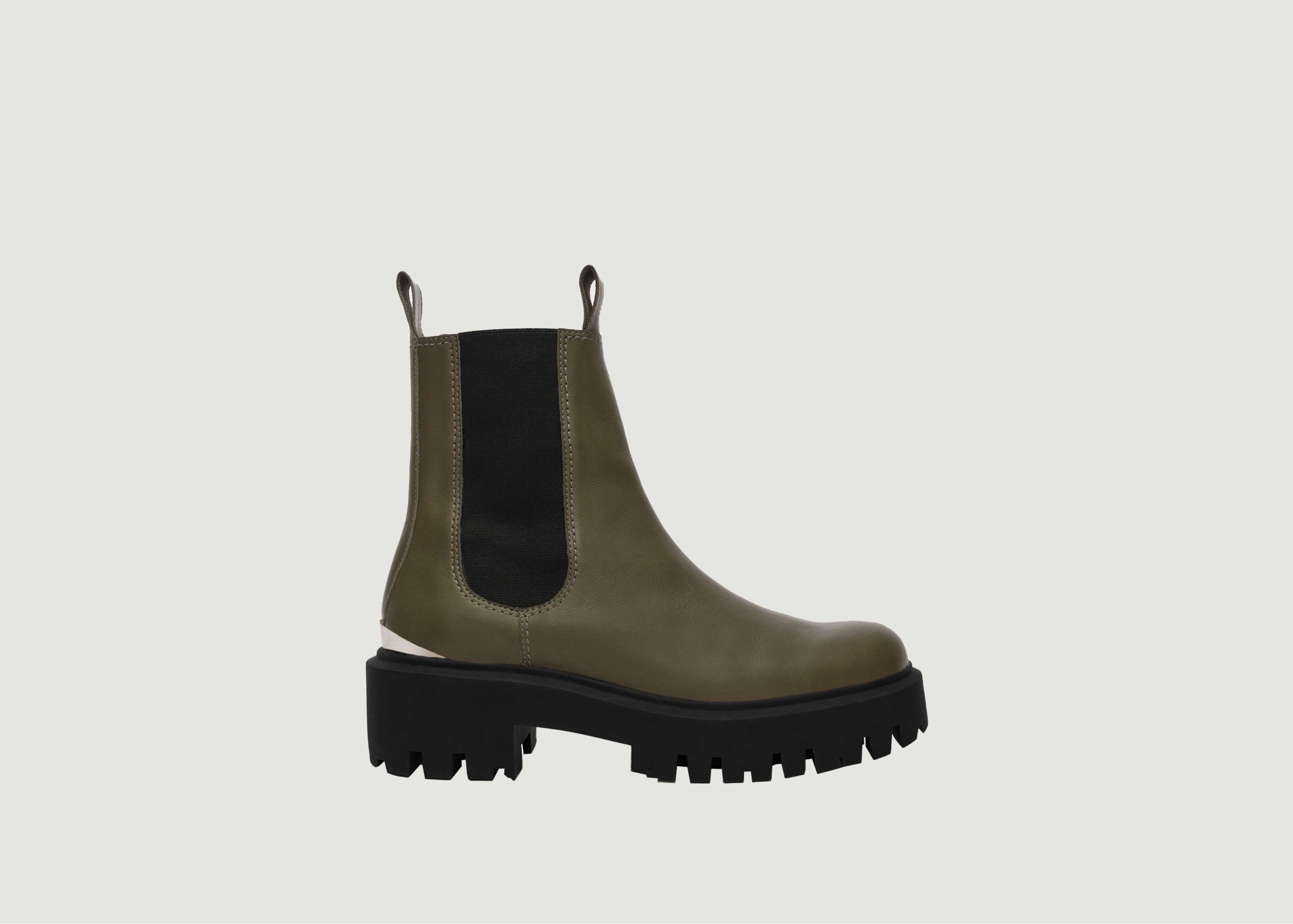 Felsea platform leather Chelsea boots - Maje