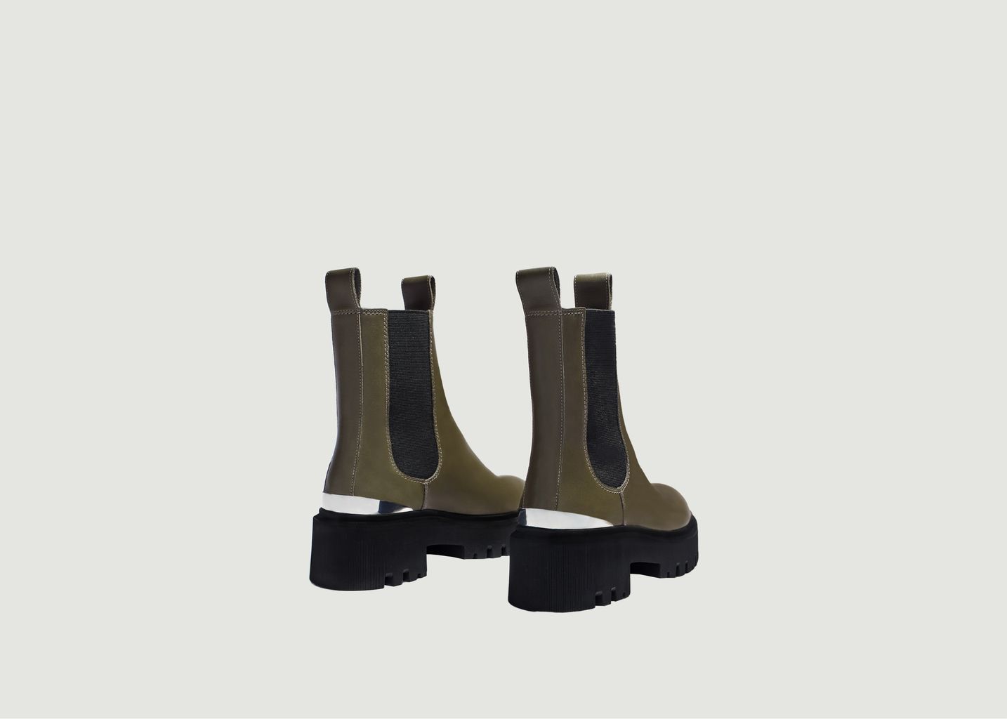Chelsea boots en cuir à plateforme Felsea - Maje