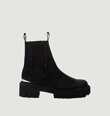 Felsea platform leather Chelsea boots