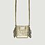 Mini M bag in crocodile style leather for Airpods - Maje
