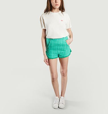 Ivete jacquard mini shorts