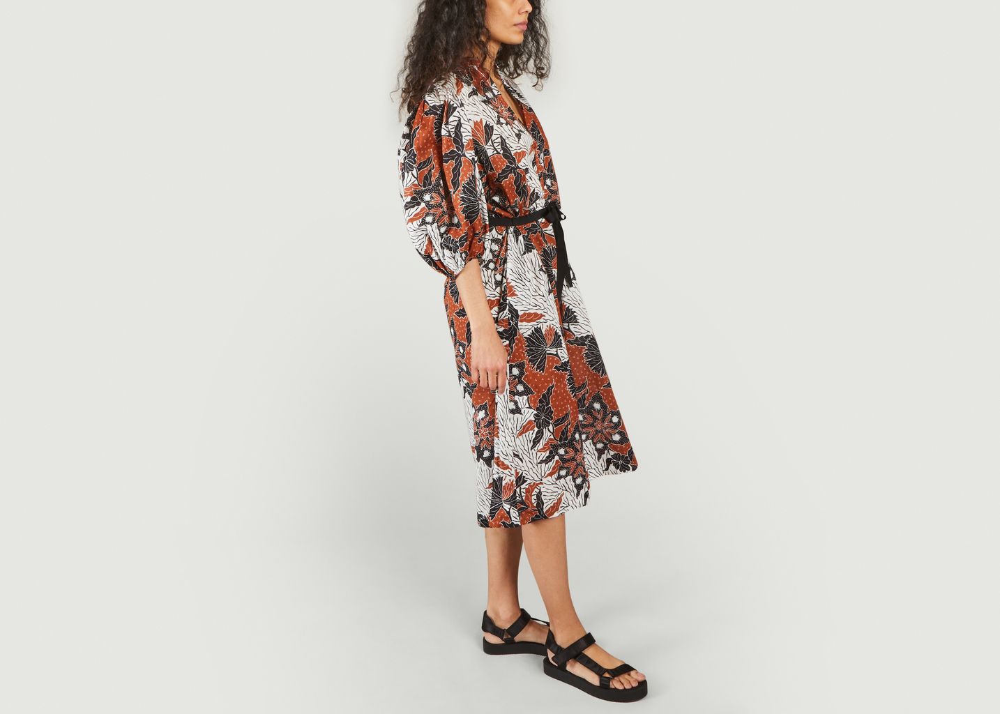 Midi dress with vegetal print Rodime - Maje