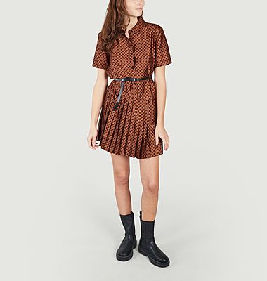 Rablic short sleeve printed shirt-dress