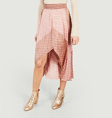 Asymmetrical skirt printed Jivio
