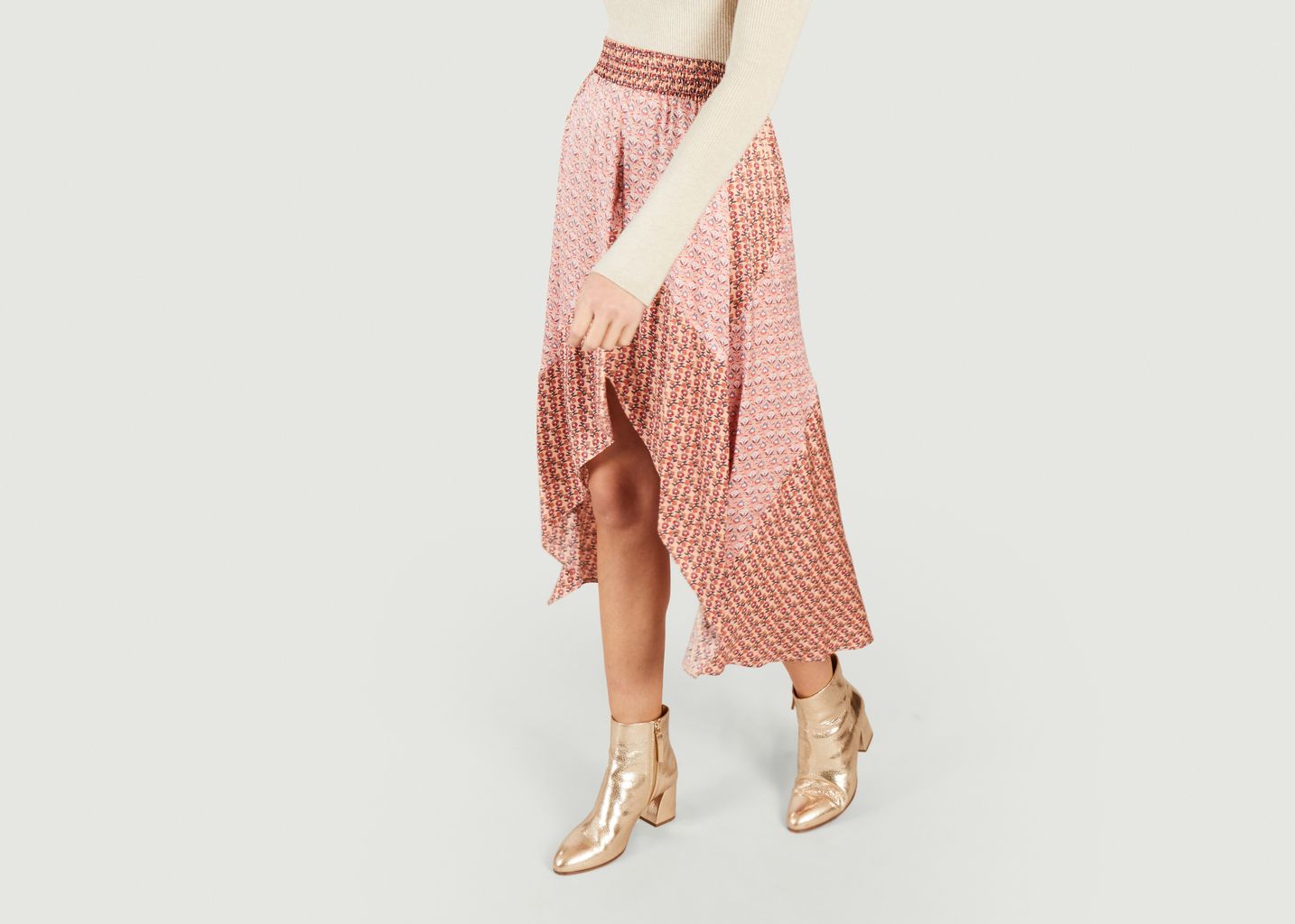 Asymmetrical skirt printed Jivio - Maje