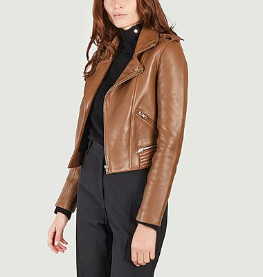 Basalt leather jacket