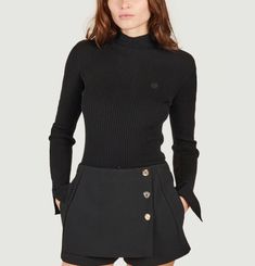 Modo slim-fitting openwork sweater