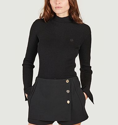 Modo slim-fitting openwork sweater