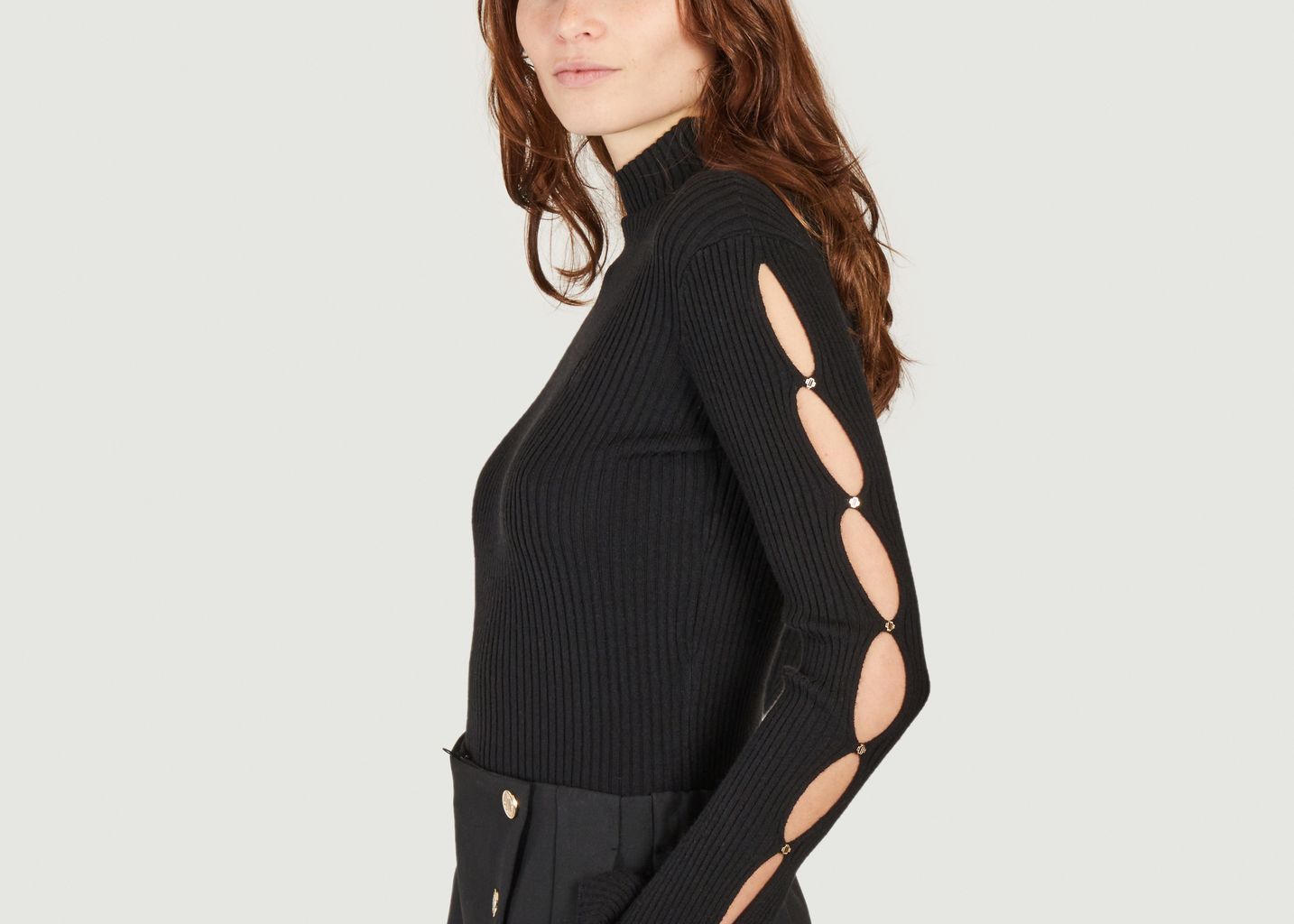 Modo slim-fitting openwork sweater - Maje