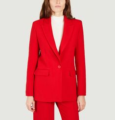 Veste de tailleur rouge Valdena