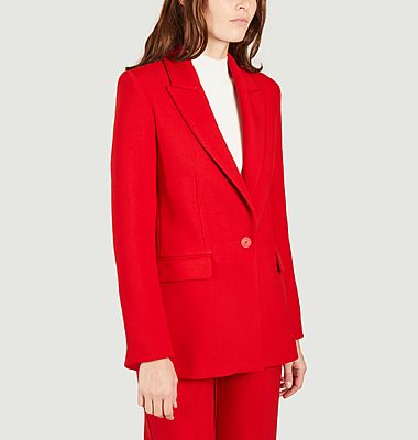 Valdena red suit jacket
