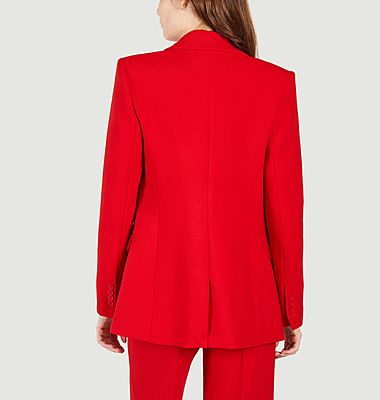 Valdena red suit jacket