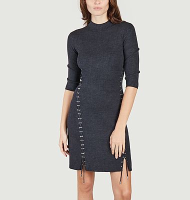 Short sweater dress with Roleana lacing