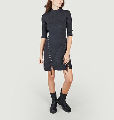 Short sweater dress with Roleana lacing