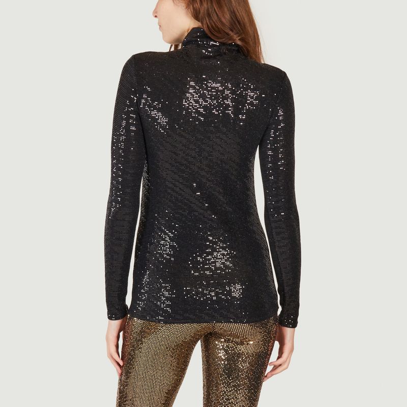 Long sleeve sequined top Lilexis - Maje