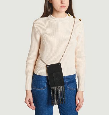 Phone bag with fringes