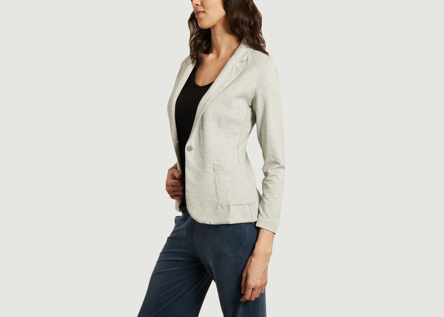 Veste cintrée un bouton 2 poches - Majestic Filatures