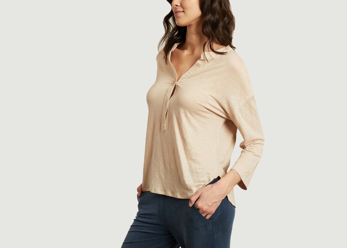 T-shirt tunisien manches longues - Majestic Filatures