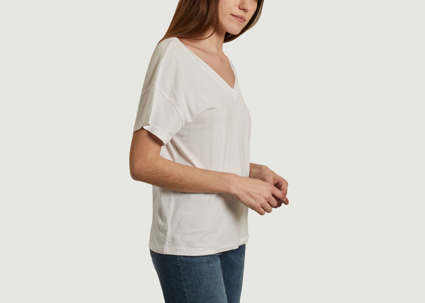 T-shirt Col V - Majestic Filatures