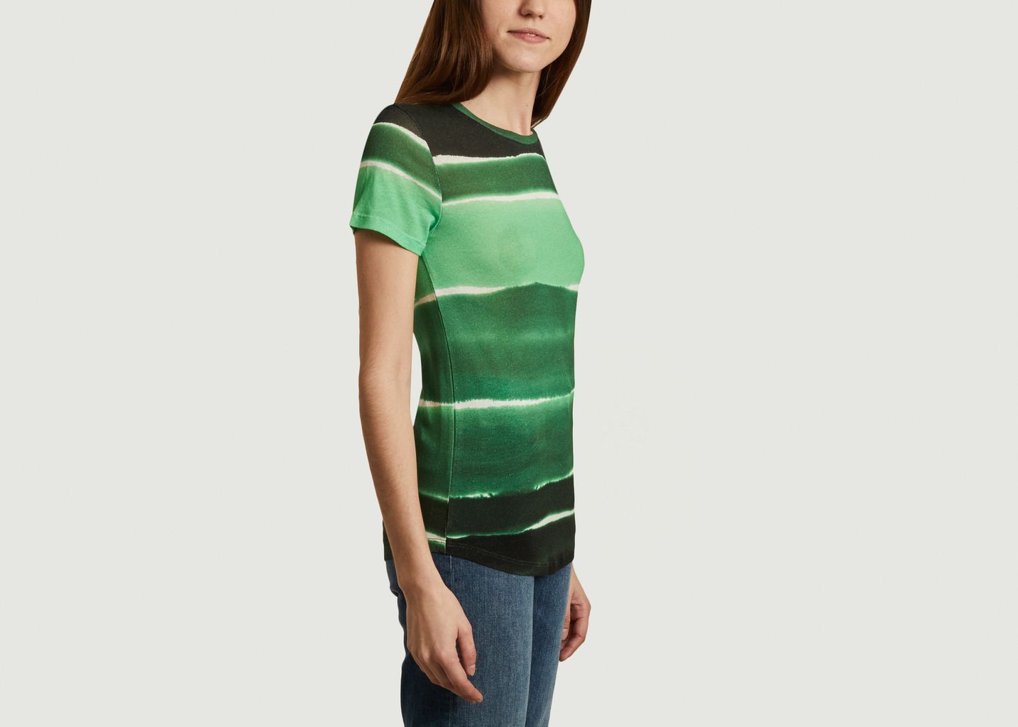 T-shirt à rayures - Majestic Filatures