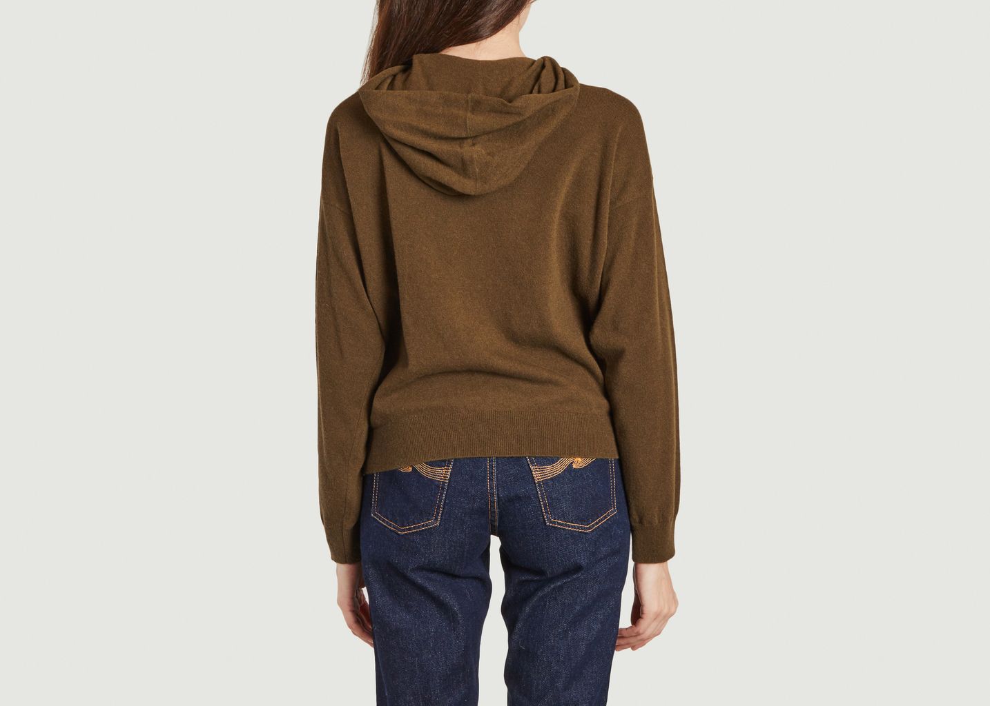 Hoodie en maille coupe relax - Majestic Filatures