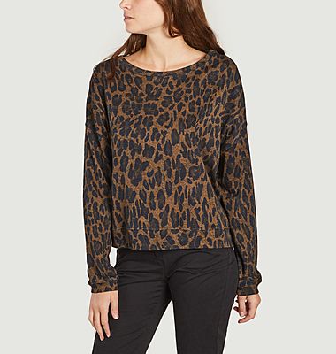 Leopard long sleeve sweatshirt