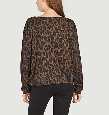 Leopard long sleeve sweatshirt