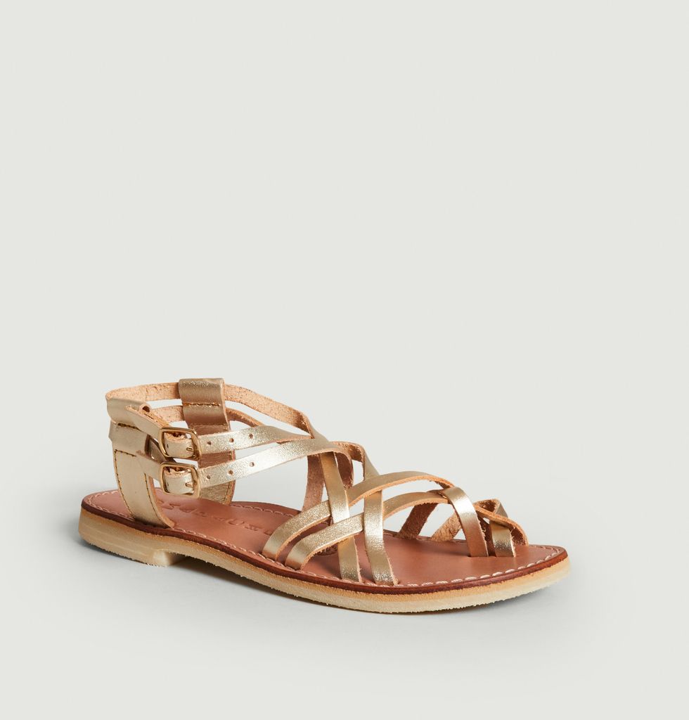 Selena sandal Gold Mapache | LException