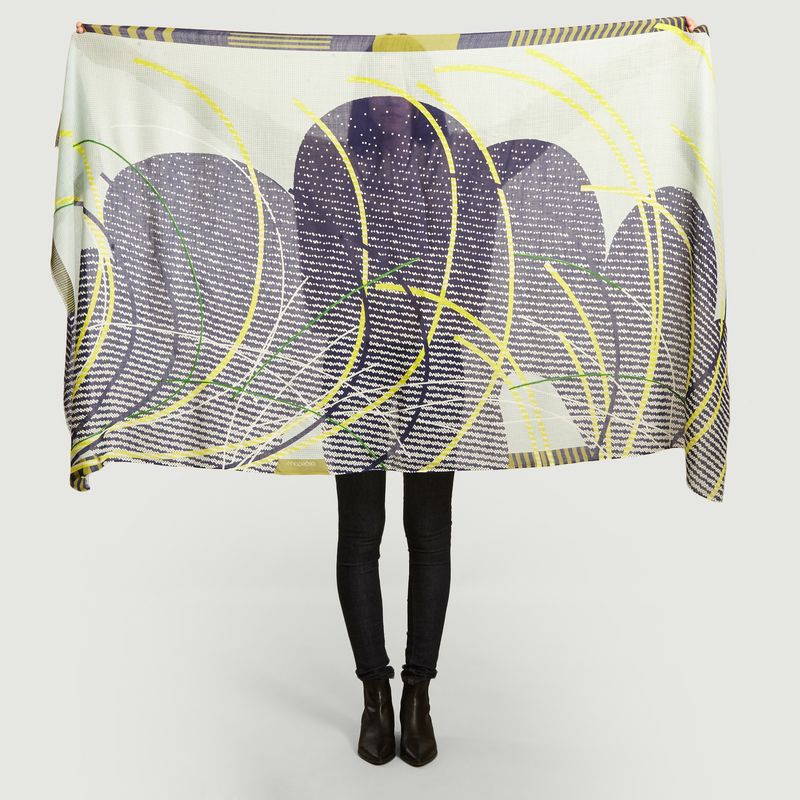 Cloud fancy pattern scarf - Mapoésie