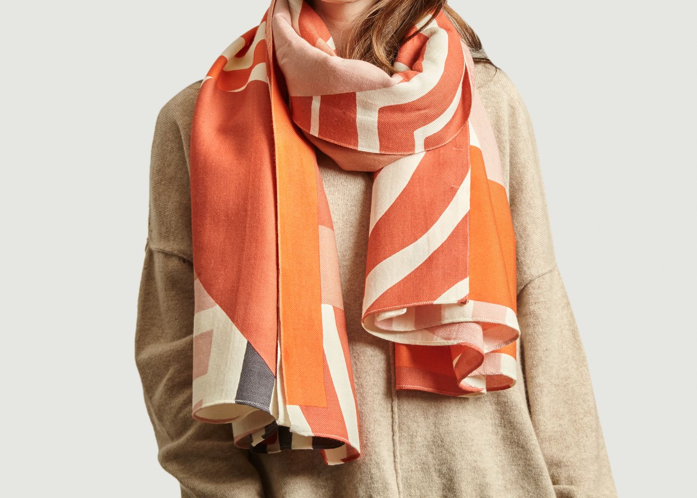 Onirique geometric print scarf - Mapoésie