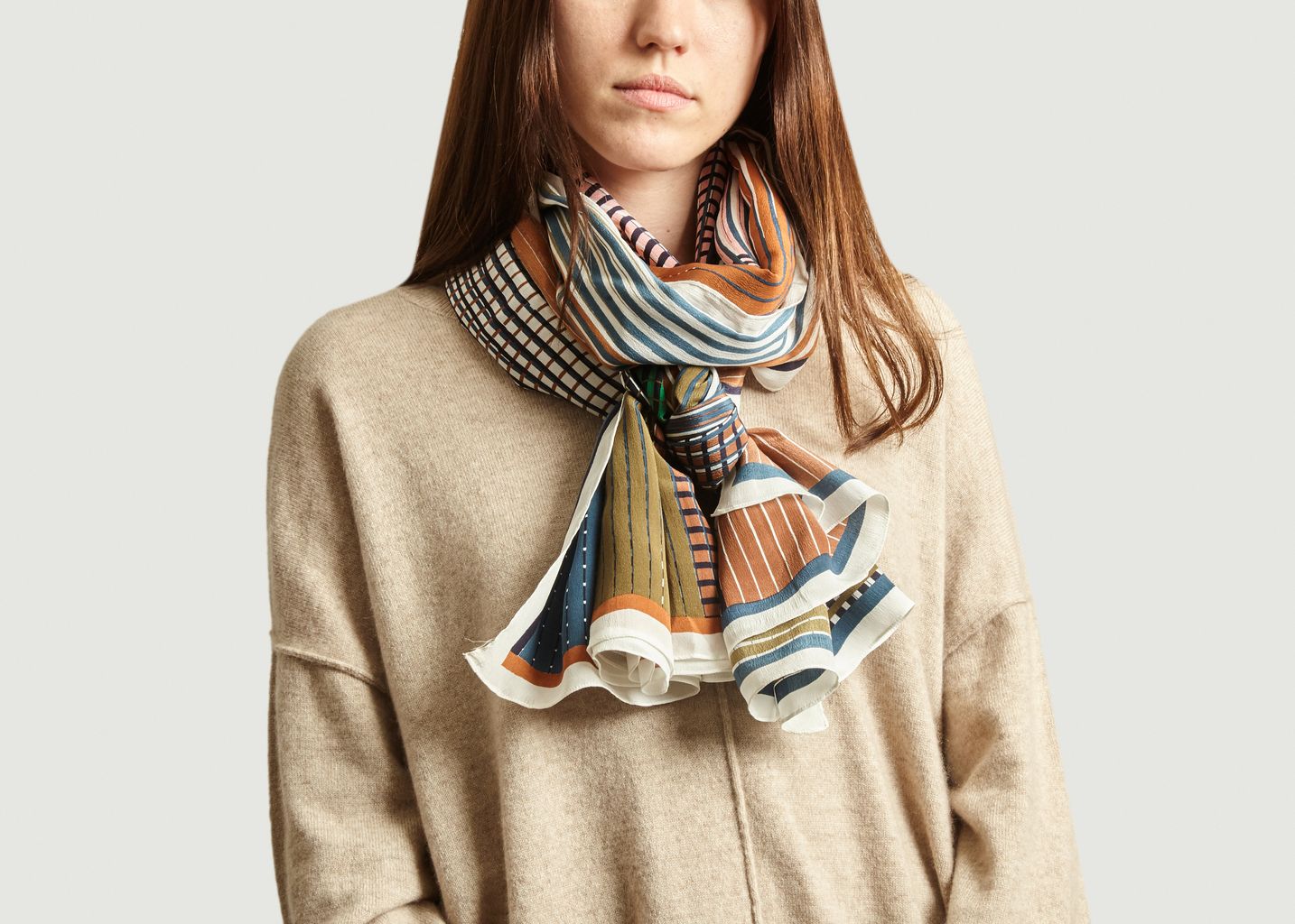 Vibrant silk scarf - Mapoésie