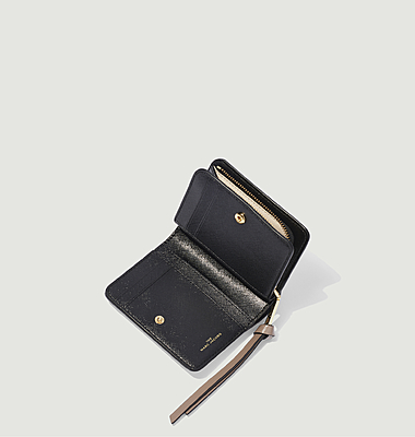Portefeuille The Snapchot Mini Compact en cuir saffiano 