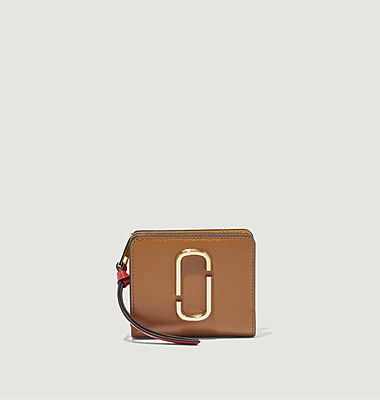 The Snapchot Mini Compact wallet in saffiano leather