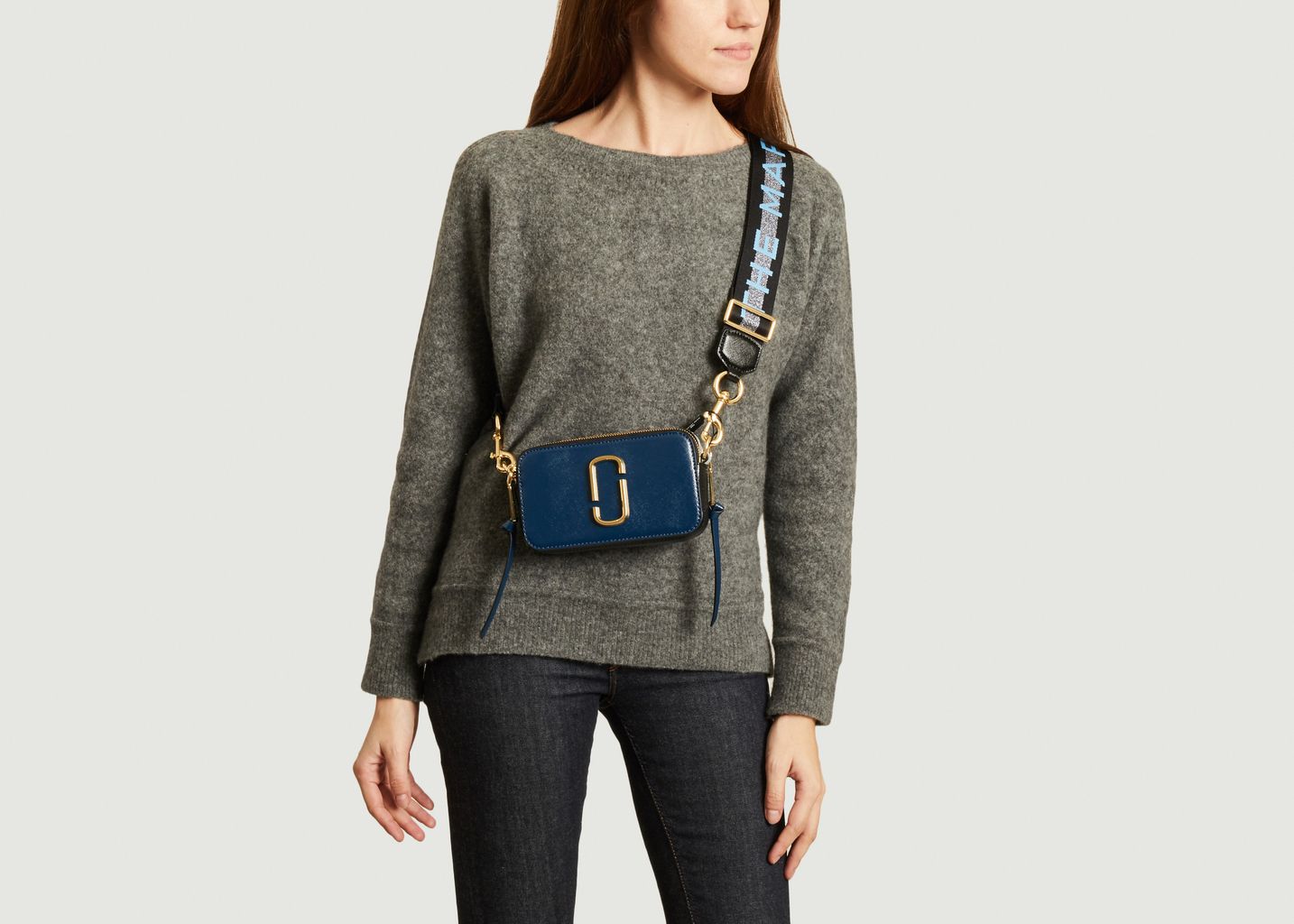 The Logo Strap Snapshot leather bag - Marc Jacobs