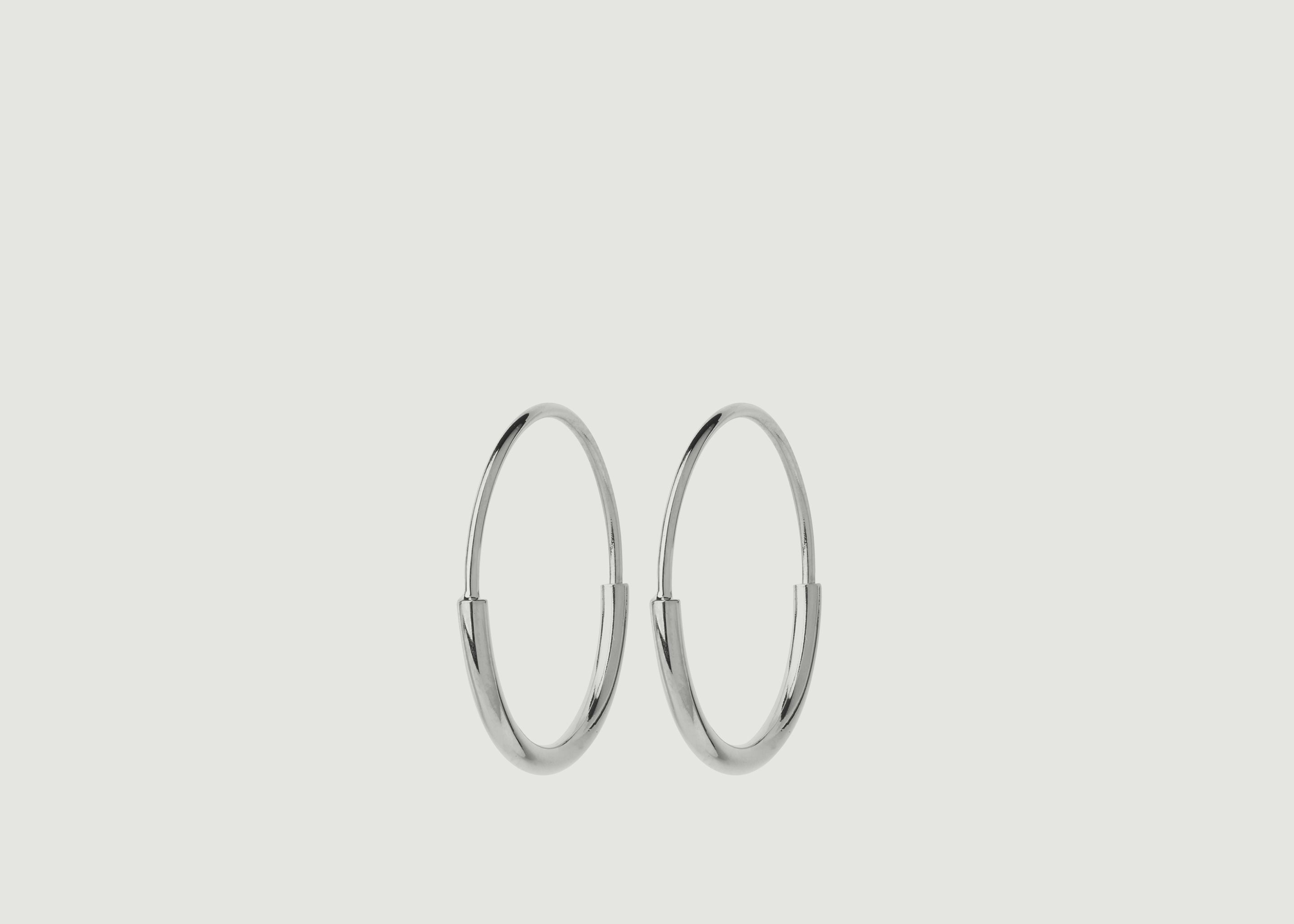 Delicate 18 Hoop Earrings - Maria Black