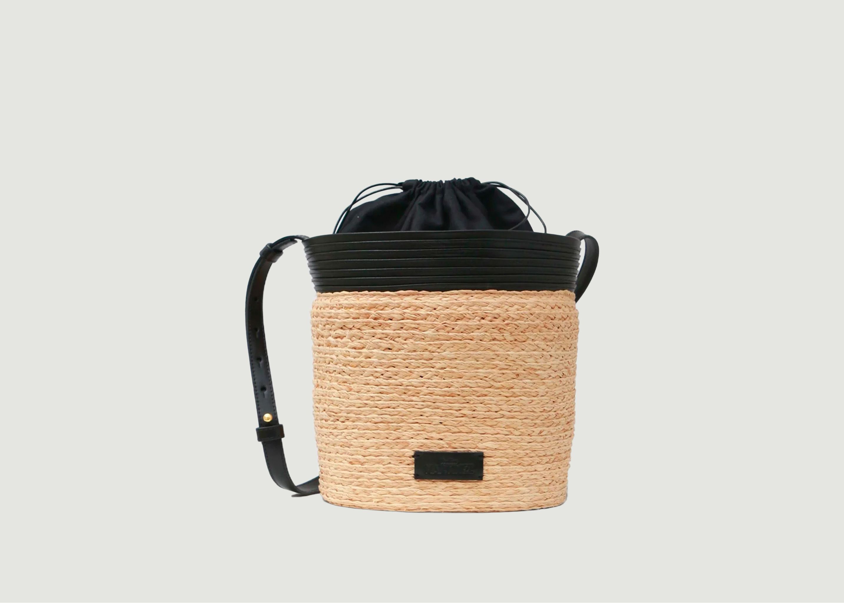 Naples bucket bag in raffia - Souliers Martinez