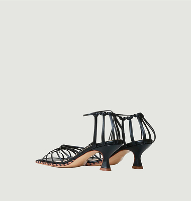 Sandales Imperial en cuir avec coutures tressées