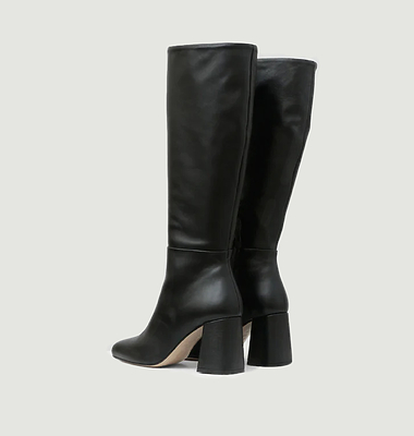 Bottes hauteur genou en cuir • Anabel